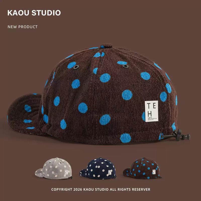 Corduroy Cap 5 Panel - Gorra de béisbol unisex de pana