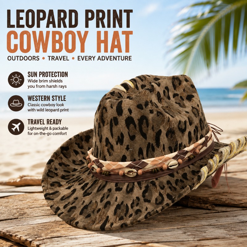 Sombrero Vaquero con Estampado - Cowboy Hat Straw reseña y precio